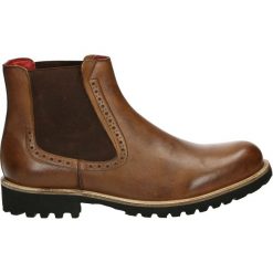 Botki męskie - 57098 COW TAN. Brązowe botki męskie Venezia, ze skóry. Za 199,00 zł.