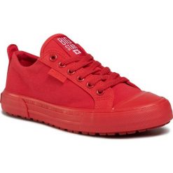Trampki BIG STAR - FF274A085 Red. Czerwone półbuty damskie BIG STAR, na co dzień, bez wzorów, z gumy, retro, bez obcasa, bez zapięcia. Za 119,00 zł.