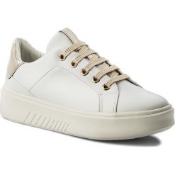 Sneakersy GEOX - D Nhenbus A D828DA 00085 C1000 White. Białe półbuty damskie Geox, ze skóry ekologicznej. W wyprzedaży za 299,00 zł.