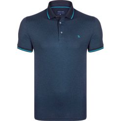 Koszulka polo w kolorze morskim. Niebieskie koszulki męskie Giorgio di Mare, s, bez wzorów, z bawełny, polo, bez rękawów. W wyprzedaży za 98,95 zł.