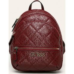 Guess Jeans - Plecak. Brązowe plecaki damskie Guess Jeans, z aplikacjami, z bawełny. W wyprzedaży za 429,90 zł.