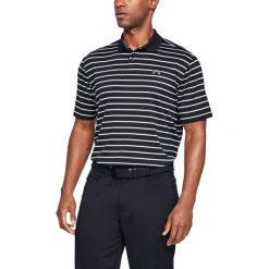 Under Armour Performance Polo Koszulka Czarny. Czarne podkoszulki męskie Under Armour, s, w paski, z elastanu, bez rękawów. Za 274,95 zł.