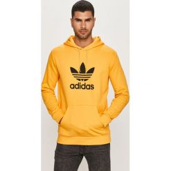 Adidas Originals - Bluza. Pomarańczowe bluzy męskie adidas Originals, s, z nadrukiem, z elastanu, z kapturem, bez rękawów, z kapturem. Za 249,90 zł.