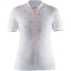 Craft Koszulka Rowerowa Belle Glow White S. Białe bluzki sportowe damskie marki Craft, s, z włókna. W wyprzedaży za 235,00 zł.