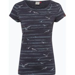 Ragwear - T-shirt damski – Mint Birds, niebieski. Niebieskie t-shirty damskie Ragwear, xs, z nadrukiem, z bawełny, bez kołnierzyka. Za 79,95 zł.