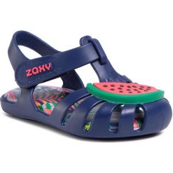 Sandały ZAXY - Sweet Fruit Baby 82863 Niebieski/Zielony 53569 FF385013. Niebieskie sandały dziewczęce Zaxy, z tworzywa sztucznego, bez zapięcia. W wyprzedaży za 99,00 zł.