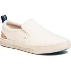 Tenisówki TOMS - Trvl Lite Slip-On 10015090 Brich Canvas. Brązowe półbuty damskie Toms, na co dzień, bez wzorów, ze skóry, bez obcasa, bez zapięcia. Za 299,00 zł.