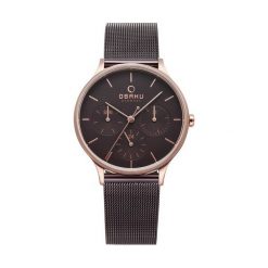 Obaku V212LMVNMN - Kupuj tylko oryginalne produkty w autoryzowanym sklepie. Czarne zegarki damskie marki Obaku. Za 657,00 zł.