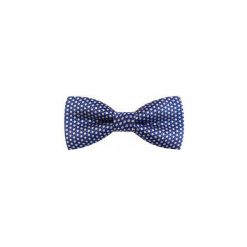 Niebieska mucha w białe kropki C13. Niebieskie muszki męskie Modini Moda Męska, na co dzień, bez wzorów, z poliesteru, eleganckie. Za 24,06 zł.