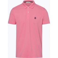 Selected - Męska koszulka polo – Slharo, różowy. Różowe koszulki męskie marki Selected, xl, z haftami, polo, bez rękawów. Za 99,95 zł.