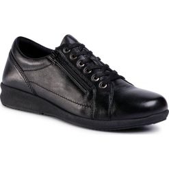 Półbuty GO SOFT - WI23-ENYA-01 Black. Czarne półbuty męskie GO SOFT, na co dzień, bez wzorów, ze skóry, bez zapięcia. Za 159,99 zł.
