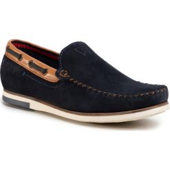 Mokasyny WRANGLER - Sharky Suede WM01140A Navy 016. Niebieskie mokasyny męskie Wrangler, ze skóry, eleganckie. W wyprzedaży za 209,00 zł.