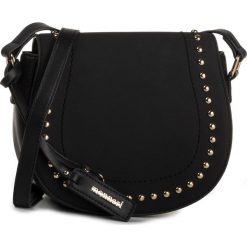 Torebka MONNARI - BAGA720-020 Black. Czarne listonoszki damskie Monnari, bez wzorów, ze skóry ekologicznej, na ramię, bez dodatków. W wyprzedaży za 159,00 zł.