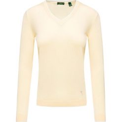 Sweter CHERVO NICOTRA. Żółte swetry damskie Chervo, s, bez wzorów, z bawełny, klasyczne, bez rękawów, bez kaptura. Za 480,00 zł.