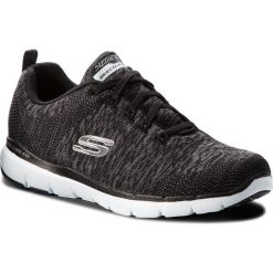 Buty SKECHERS - Flex Appeal 3.0 13062/BKW Black/White. Czarne buty sportowe damskie Skechers, bez wzorów, z tworzywa sztucznego, sportowe, na fitness i siłownię. W wyprzedaży za 239,99 zł.