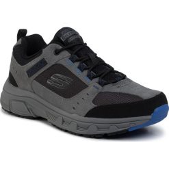 Trekkingi SKECHERS - Oak Canyon 51893/CCBK Charcoal/Black. Szare trapery męskie Skechers, ze skóry, bez zapięcia, trekkingowe. Za 239,00 zł.