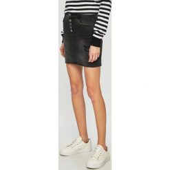 Answear - Spódnica Sweet & Salty. Czarne spódniczki damskie ANSWEAR, na co dzień, s, bez wzorów, z elastanu, casualowe, mini, ołówkowe. W wyprzedaży za 39,90 zł.
