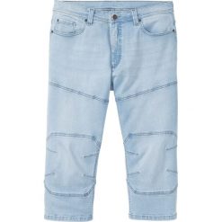 Dżinsy 3/4 ze stretchem Regular Fit bonprix niebieski bleached. Niebieskie jeansy męskie bonprix, m, bez wzorów. Za 99,99 zł.