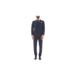 Garnitury Kiton 7R13. Niebieskie garnitury męskie Kiton, bez wzorów. Za 10687,94 zł.