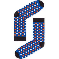 SKARPETY MĘSKIE WE WZORY U21 - NIEBIESKIE. Niebieskie skarpetki męskie Ombre Clothing, w kropki, z bawełny. Za 7,99 zł.