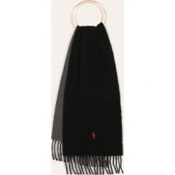 Polo Ralph Lauren - Szalik. Czarne szaliki męskie Polo Ralph Lauren, bez wzorów, z wełny. Za 339,90 zł.