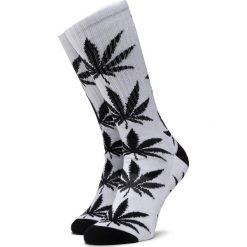 Skarpety Wysokie Unisex HUF - Essentials Plantlife Sock SK00298 r.OS White. Białe skarpetki damskie HUF, bez wzorów, z bawełny. Za 69,00 zł.
