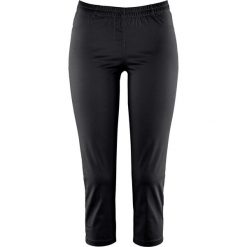Tregginsy ze stretchem 3/4 bonprix czarny. Czarne spodnie damskie bonprix, bez wzorów. Za 54,99 zł.