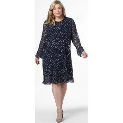 Samoon - Sukienka damska, niebieski. Niebieskie sukienki damskie SAMOON, z nadrukiem, bez kołnierzyka, bez rękawów. Za 599,95 zł.