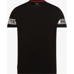 Alpha Industries - T-shirt męski, czarny. Czarne t-shirty męskie Alpha Industries, m, bez wzorów, bez kołnierzyka. Za 139,95 zł.