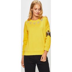 Silvian Heach - Bluza. Żółte bluzy damskie Silvian Heach, s, z aplikacjami, z bawełny, bez rękawów, bez kaptura. Za 299,90 zł.