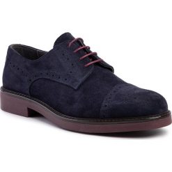 Półbuty POLLINI - PB10093G08UD0750 Velour Blu. Niebieskie półbuty męskie Pollini, ze skóry, klasyczne. W wyprzedaży za 549,00 zł.