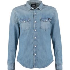 Koszule męskie na spinki: Dickies PENNGROVE Koszula bleach stonewash
