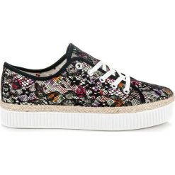 Espadryle damskie: Koronkowe espadryle w kwiaty ELECTRA
