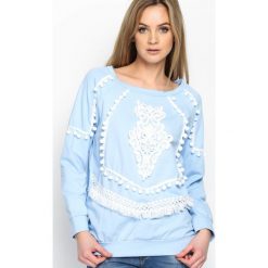 Bluzy damskie: Niebieska Bluza Pocahontas