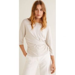 Mango - Top Tis. Szare topy damskie Mango, l, z dzianiny, z okrągłym kołnierzem. Za 119,90 zł.