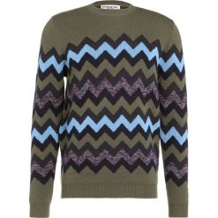 Swetry klasyczne męskie: Essentiel Antwerp INLCUSIVE Sweter army green