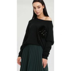 Swetry damskie: Czarny Sweter Opuscule