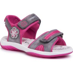 Sandały SUPERFIT - 6-06127-25 S Hellgrau/Rosa. Szare sandały dziewczęce Superfit, ze skóry, bez zapięcia. Za 249,00 zł.