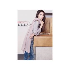 DUŻY SZAL Z BAWEŁNY ORGANICZNEJ PUDROWY RÓŻ. Różowe apaszki damskie marki CADOaccessories, z jedwabiu, eleganckie. Za 89,10 zł.
