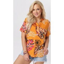 Żółta Bluzka Oridora. Żółte bluzki damskie Born2be, xl, bez wzorów, bez kołnierzyka, bez rękawów. W wyprzedaży za 39,99 zł.