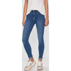 Tommy Hilfiger - Jeansy Como. Niebieskie jeansy damskie TOMMY HILFIGER, bez wzorów, z elastanu. W wyprzedaży za 349,90 zł.