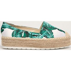 Answear - Espadryle Sunsea. Zielone espadryle damskie ANSWEAR, bez wzorów, z gumy, bez obcasa, na obcasie. W wyprzedaży za 89,90 zł.
