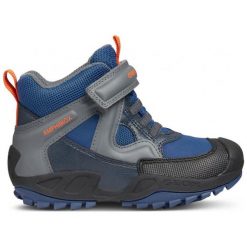 Geox Buty Zimowe Za Kostkę Chłopięce New Savage 26 Szaro-Niebieskie. Szare buty chłopięce zimowe marki Geox, z gumy, za kostkę. Za 299,00 zł.