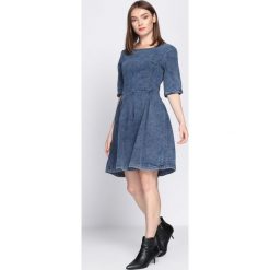 Niebieska Sukienka Waking Dream. Czerwone sukienki mini marki Mohito, l, z długim rękawem. Za 49,99 zł.