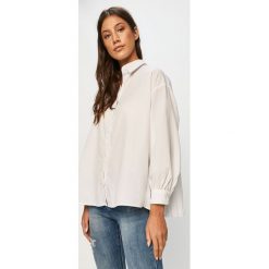 Answear - Koszula Answear Lab. Białe bluzki damskie ANSWEAR, s, bez wzorów, z bawełny, eleganckie, z klasycznym kołnierzykiem, z długim rękawem. Za 149,90 zł.