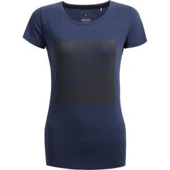 T-shirt damski TSD609 - ciemny granat melanż - Outhorn. Szare t-shirty damskie marki Outhorn, melanż, z bawełny. W wyprzedaży za 29,99 zł.