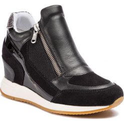 Sneakersy GEOX - D Nydame A D620QA 08522 C9997 Black. Czarne sneakersy damskie Geox, z zamszu. W wyprzedaży za 479,00 zł.