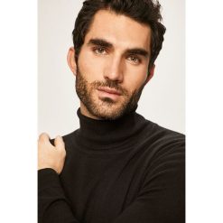 Tom Tailor Denim - Sweter. Czarne swetry męskie TOM TAILOR DENIM, s, bez wzorów, z bawełny. Za 219,90 zł.