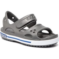 Sandały CROCS - Crocband II Sandal Ps 14854 Slate Grey/Blue Jean. Szare sandały chłopięce Crocs, z tworzywa sztucznego, bez zapięcia. Za 129,00 zł.