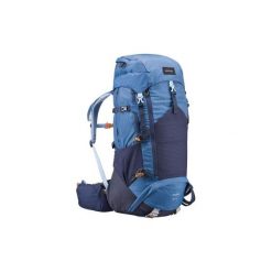 Plecak trekkingowy TREK 500 50+10 l damski. Niebieskie plecaki damskie FORCLAZ, bez wzorów, z elastanu. Za 349,99 zł.